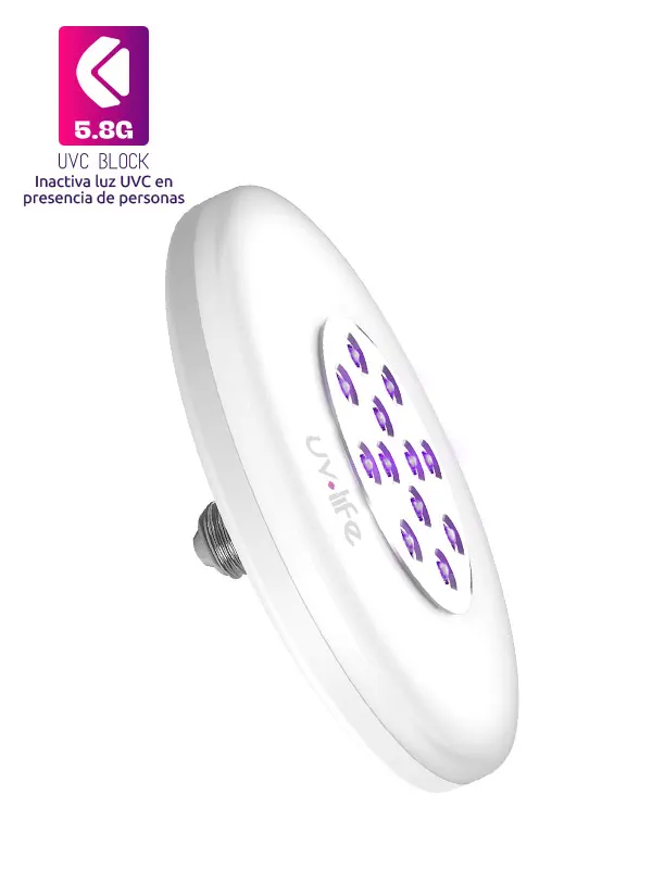 foco led uvc desinfeccion sanitizacion superficies ufo uv life